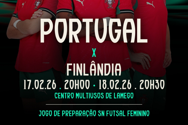 Lamego acolhe jogos de preparação da Seleção Nacional A Futsal Feminino